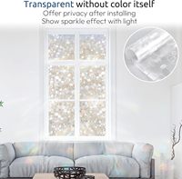 Film de fenêtre givré statique sans colle, autocollant en PVC pour la confidentialité, pour la décoration des fenêtres de salle de bain