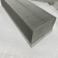 Dissipateur thermique en aluminium à ailettes rainurées haute performance pour le refroidissement et les unités d'alimentation