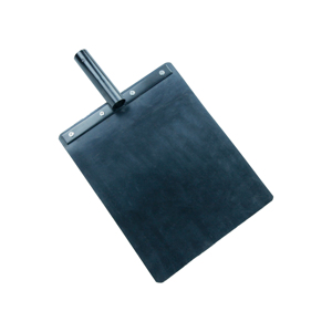 Pelle en acier de haute qualité 1.5 m manche en bois de frêne chauve-souris en caoutchouc ignifuge Basic Fire Swatter Rectangular - Product Image 2