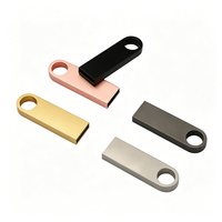 Flashdisk USB Mini Logam Kapasitas Kecil dengan Logo Custom, Tahan Air, 2.0 3.0, 128MB 256MB 512MB 1GB 2GB 4GB 8GB