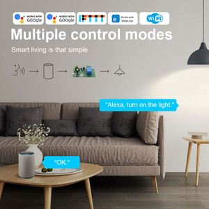 Module de relais <span class=keywords><strong>WiFi</strong></span> SMG DC 7-32V 1CH +433RF, application Ewelink, interrupteur intelligent sans fil pour la maison, télécommande RF <span class=keywords><strong>Alexa</strong></span> 10A Max, autobloquant - Product Image 2