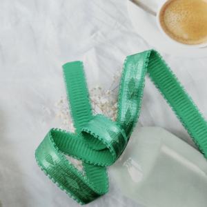 High Tenacity Colors Logo Jacquard Flower Edge Webbing Multi-Specification <b>Elastic</b> Straps Imitation Nylon for <b>Belts</b> Woven Strap - Product Image 4