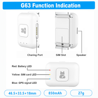 Traceur GPS pour animaux de compagnie G63, plateforme de suivi de localisation gratuite, application gratuite, suivi de localisation en temps réel, surveillance de la santé