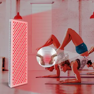 Panel terapi lampu led rumah dan Gym, terapi cahaya merah led inframerah 1500w dengan dudukan vertikal dan horizontal