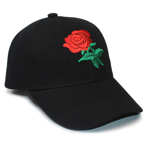 Gorra de béisbol con bordado Floral <span class=keywords><strong>para</strong></span> hombre y mujer, gorro de béisbol con bordado de rosas, ajustable - Product Image 4