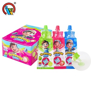 ลูกอมน้ำผลไม้รูปหัวกะโหลกฮาโลวีน รสผลไม้ บีบได้  OEM/ODM - Product Image 4