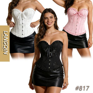 Corset amincissant jacquard floral pour femme, avec baleines en acier, contrôle du ventre, vente en gros, personnalisable OEM - Product Image 1