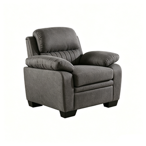 Modern Gray Fabric <b>Sofa</b> <b>Set</b> 3+2+1 Seat Contemporary Living Room Furniture with Cushion Back - Product Image 5