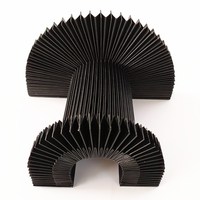 Cov rétractable de soufflet d'accordéon Cov avec rail de guidage flexible personnalisable pour machine de découpe laser