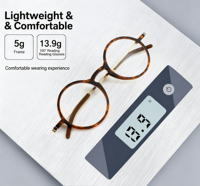 Lunettes de lecture tendance 2026 en TR90 flexible, anti-fatigue oculaire, protection contre la lumière bleue, style rétro circulaire, avec étui de protection fin