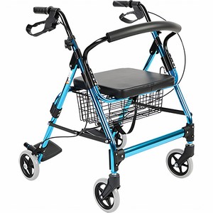 Foshan Oriental <b>Walker</b> Aluminum Alloy Foldable With Pedals Blue For <b>Elderly</b> And Disabled - Product Image 2