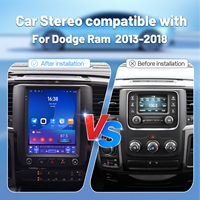 Estéreo para Auto Android de 9.7 Pulgadas con CarPlay Inalámbrico, Android Auto, GPS, Navegación, Pantalla Táctil IPS DSP para Dodge Ram 2013-2018 con Aire Acondicionado Automático