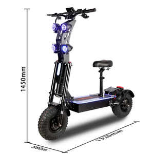 สกู๊ตเตอร์ไฟฟ้า USA Stock Toursor X14 NFC Start E-Scooter 72V 10000W 40Ah มอเตอร์คู่ เบรกไฮดรอลิก ระบบกันสะเทือนคู่ ไฟ RGB - Product Image 1