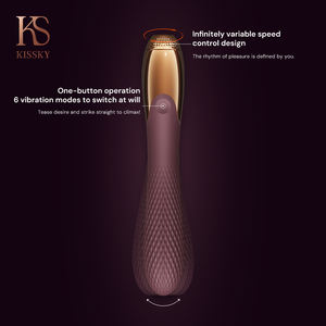 Vibrateur en silicone rechargeable, 6 modes de vibration, niveau sonore de 60 dB, design AV, 100% étanche pour femmes - Product Image 3