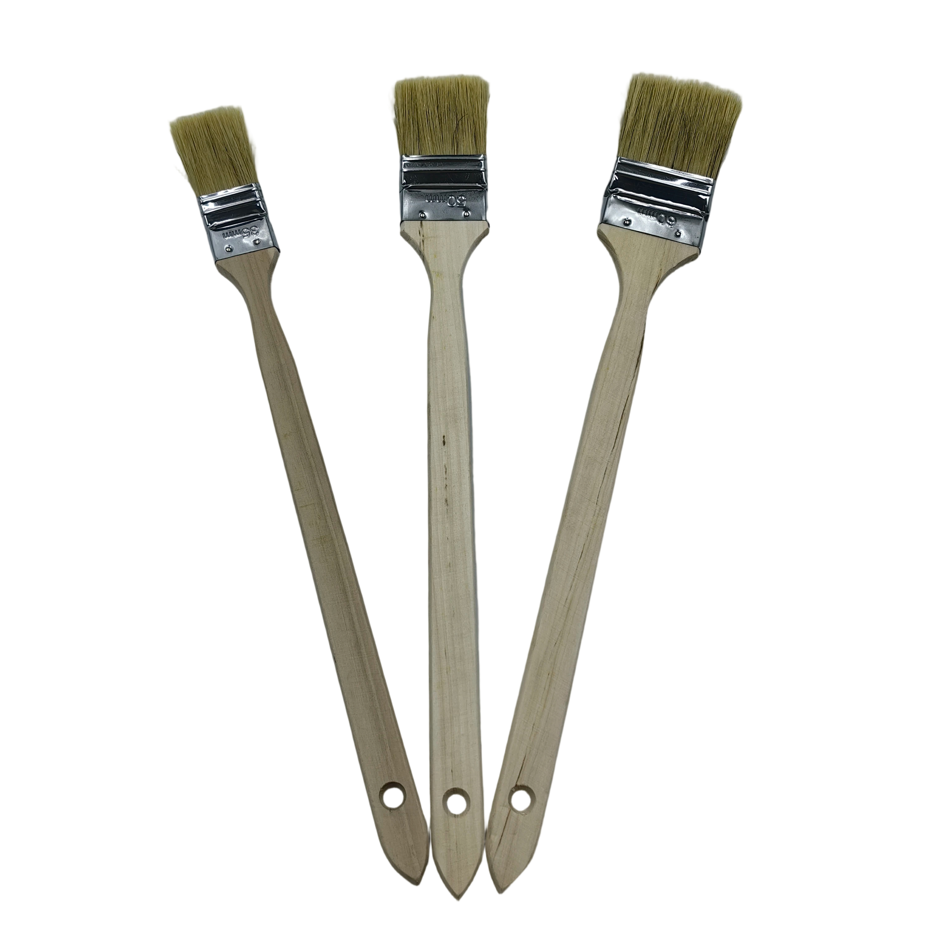 Set di 6 pennelli angolari in nylon per pittura ad olio acrilico