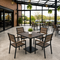 Mobilier d'hôtellerie durable en plastique, bois, aluminium et polybois pour restaurants et cafés – Tables et chaises de salle à manger