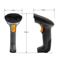 Lecteur de codes-barres 1D 2D QR filaire et sans fil JR-650, batterie 2000 mAh, transmission 100 m, pistolet scanner de codes-barres pour la logistique express