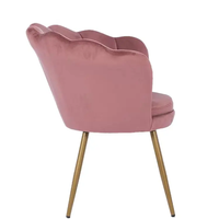 Chaise de luxe moderne de haute qualité d'usine chaise de salle à manger moderne chaise de salon en tissu simple avec pieds en métal