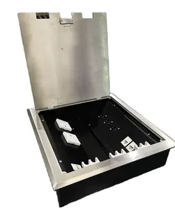 Suface di piano in acciaio inox presa/presa di alimentazione box piano HGD-300K con USB e CAT.6A Super schermato presa dati