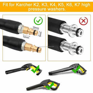 Tuyau de remplacement pour nettoyeur haute pression 10m pour nettoyeurs haute pression <span class=keywords><strong>Karcher</strong></span> série K, <span class=keywords><strong>K2</strong></span>, K3, K4, K5, K7, connexion rapide par clic - Product Image 3