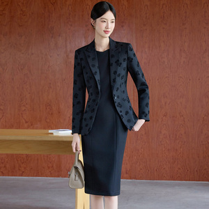 Ensembles Costumes de Bureau Formels pour Femmes, Jupe Mi-Longue et Queue-de-Pie, Idéals pour Soirées d'Affaires et Occasions Cérémonielles - Product Image 4