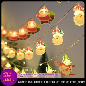 Filo di luce impermeabile a <span class=keywords><strong>LED</strong></span> con bordo incrociato per bordino di Babbo Natale slitta decorazioni per albero di natale per festa Layout luce Flash regalo - Product Image 5