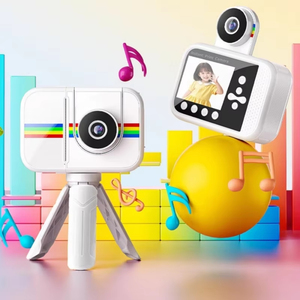 กล้องถ่ายรูปสำเร็จรูปสำหรับเด็ก ยี่ห้อจูมอน พร้อมเครื่องพิมพ์ภาพ กล้องวิดีโอ ขาตั้งกล้อง ของเล่นเด็กหญิง เด็กชาย กล้องดิจิตอล HD ของขวัญวันเกิด เครื่องเล่นเพลง - Product Image 5