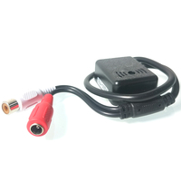 Microphone de capteur noir, moniteur MDVR pour véhicule, bus, voiture, DVR mobile, audio RCA DC, son haute fidélité