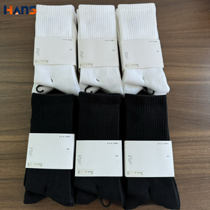 Hans White Unisex Crew Sports <b>Socks</b> 3-Pack Breathable <b>Running</b> Training <b>Socks</b> EUR 36-42 - Product Image 1