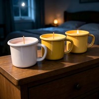 Mug en émail de qualité alimentaire en gros pour usine, 8oz 12oz, avec logo personnalisé, rétro, en métal, pour camping, maison, pique-nique, fête, vaisselle