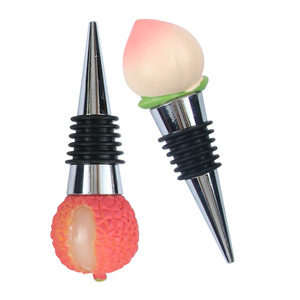 Fruit Shape Wine Bottle Stopper Plastic Sealing Accessory For Wine Bottles - Product Image 4