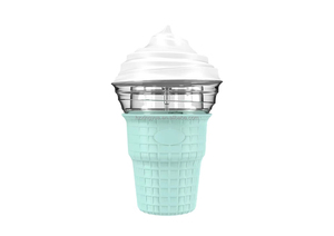OEM Logo xách tay mini <span class=keywords><strong>Ice</strong></span> <span class=keywords><strong>Cream</strong></span> Maker xách tay 450ml có thể sạc lại Máy làm kem - Product Image 2
