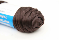 Cheveux Synthétiques Acryliques Noirs pour Tresses Africaines, Fil de Laine Brésilien de 70g pour Tressage