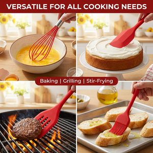 Set di 5 Utensili da Cucina Ecologici in Silicone Antiaderente e Resistente al Calore per Cuocere, Cucinare e Mescolare - Product Image 4