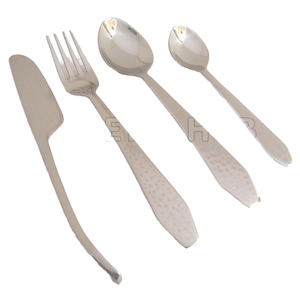 Ensemble de couverts de luxe en acier inoxydable forgé à la main cuillère à couverts en métal durable pour les mariages camping événements fournisseur de cadeaux - Product Image 1