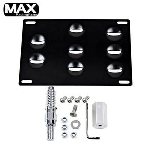 Per <span class=keywords><strong>BMW</strong></span> <span class=keywords><strong>E31</strong></span> E36 E38 E39 E46 E52 di Alluminio Auto Paraurti Anteriore Targa Staffa di Montaggio Gancio di Traino Adattatore del Supporto cornice di licenza - Product Image 2