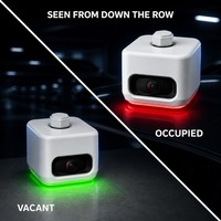 Sistema de Detección de Estacionamiento por Video EBO-TECH de Bajo Costo Total, Cámaras de Guía de 4MP, Caja VLM AI para 3/6 Vehículos, Cableado en Cadena