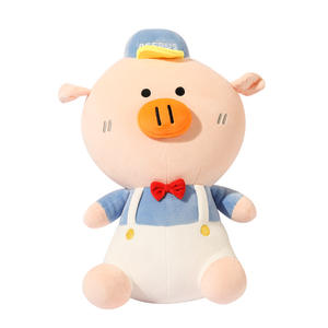 Peluche cochon rose de la série Beerus, coussin en peluche pour filles de 2 à 4 ans, poupée de dessin animé avec rembourrage en coton PP - Product Image 1