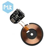 Pengisi Daya Nirkabel MLK Kecil DIY Pengisi Daya Nirkabel Cepat untuk Ponsel 15W Modul Pengisi Daya Nirkabel Magnetik Universal IOS