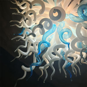 עיצוב ייחודי מנורת חג המולד קישוט לבן עם מעט נברשת זכוכית צ 'נברשת - Product Image 6