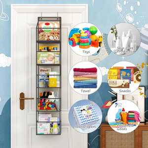 Sac de rangement suspendu à la porte pliable à 5 couches, écologique, multifonctionnel, grande capacité, organisateur imperméable en PVC à suspendre derrière la porte - Product Image 4