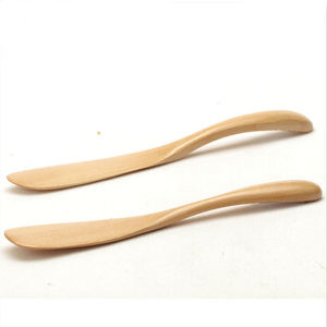 수제 일본 미니 천연 대나무 나무 땅콩 나무 치즈 버터 나이프 스프레더 - Product Image 2