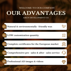 AIKUN Luxury Frosted Glass Natural Soy Wax Aromatherapy Candle Jar Packaging Box for Spa Hotel Private Label Bulk - Product Image 6