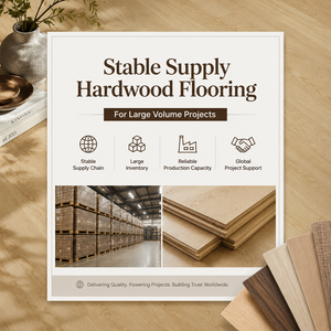 Custom Hickory <b>Engineered</b> Wood <b>Flooring</b> Easy Clean Eco Friendly Smooth Solid Hardwood <b>Flooring</b> with One Year Warranty - Product Image 5