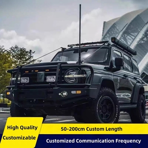 <strong>FM</strong>/VHF/UHF/CB Heavy Duty Barrel Spring Fiberglass Communication <strong>Antenna</strong> for 4WD 4x4 Truck SUV Car Radio Communication - Product Image 5