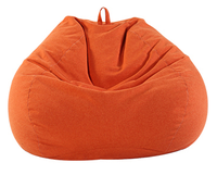 Housse pouf pouf en cuir PU design moderne