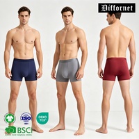 Sous-vêtements en bambou naturel pour hommes, étiquette privée personnalisée, anti-roulement des jambes, ensembles de lingerie de luxe en bambou, sport, Ropa Interior Mujer