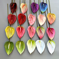 Plantes d'Anthurium en gros pour mariage, fleurs en latex Anthurium au toucher réel