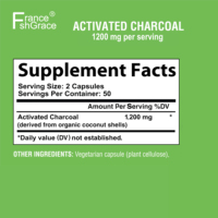Complément Alimentaire de Haute Qualité 100 Capsules Favorise la Détoxication Naturelle Capsules de Charbon Actif pour Adultes