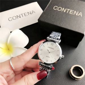 Reloj de Pulsera para Mujer de Acero Inoxidable de Dos Tonos con Esfera de Números Romanos, Elegante y de Lujo - Product Image 5